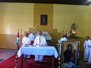 Missa celebrada pelo presidente da Conf. Episcopal Uruguaia