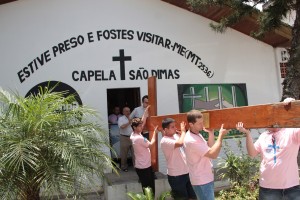 Cruz da JMJ é levata à capela da Penitenciária de Florianópolis