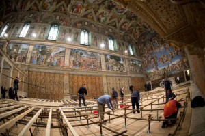 Capela Sistina preparacao