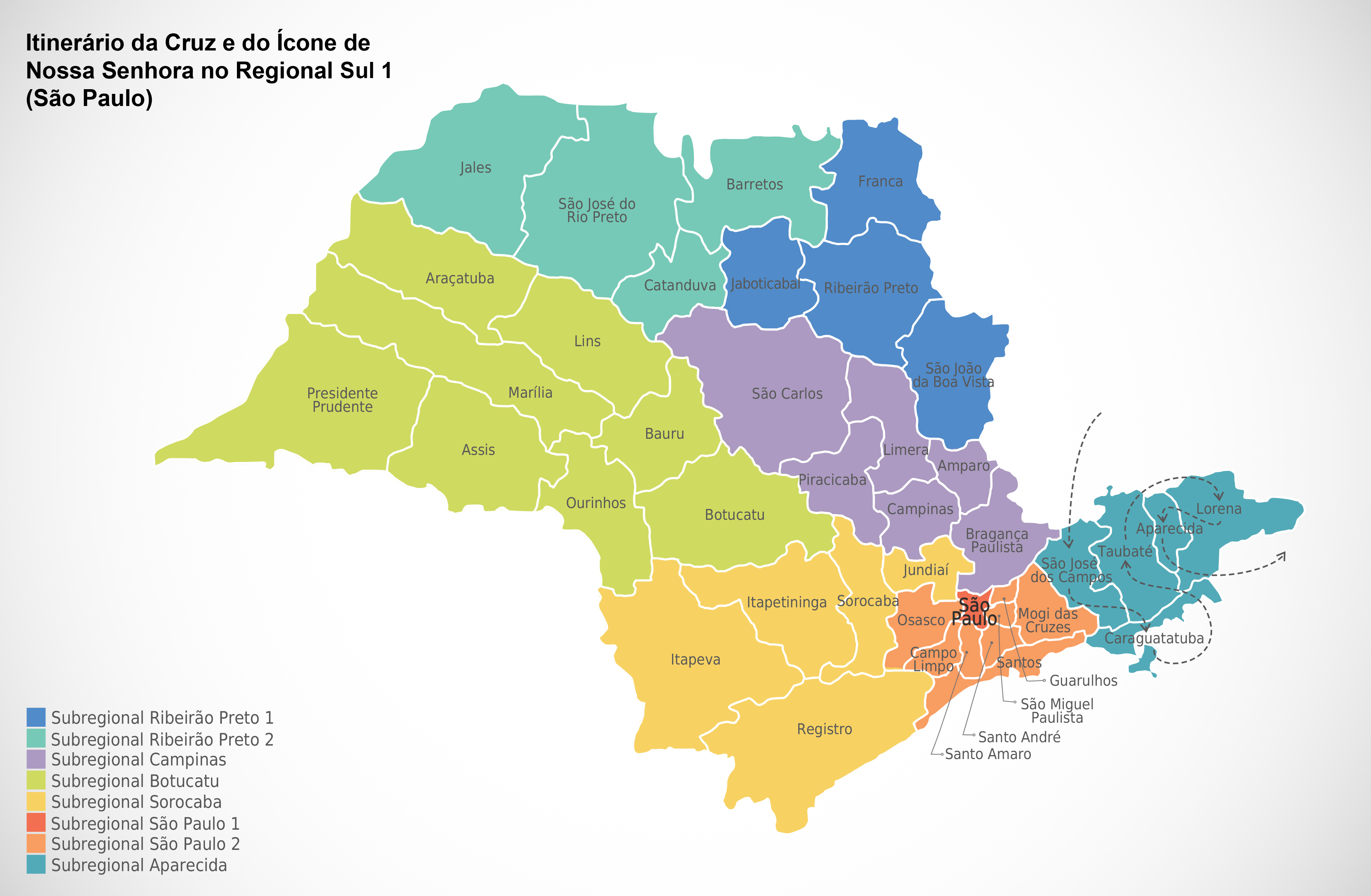 Mapa Sul 1 São Paulo segunda etapa