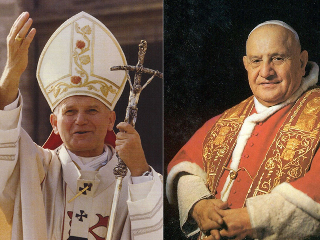 Papas João Paulo II e João XXIII