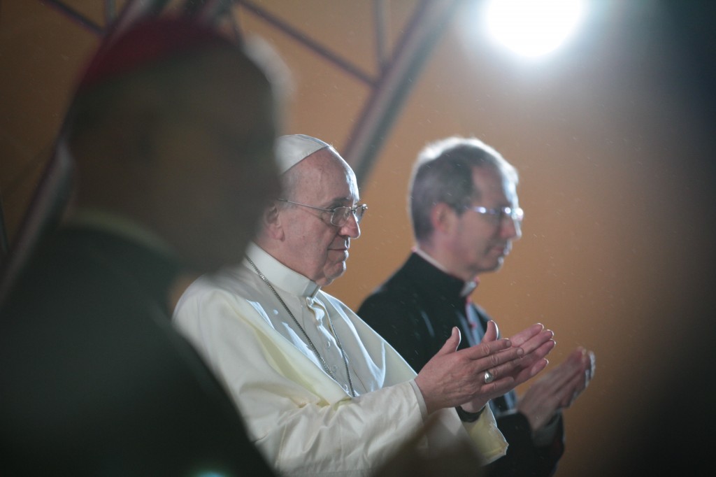 Papa Francisco durante celebração de acolhida na JMJ
