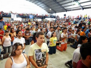 jovens na V Jornada Vocacional de Fortaleza