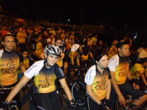 Jovens do Pedal Cristo de Cuiabá (MT).