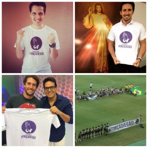 Mobilização feita por artistas, programas de TV e jogo de futebol: Rafael Morel, Tony Allysson, Corujão do Esporte (Rede Globo) e Arena Castelão. 